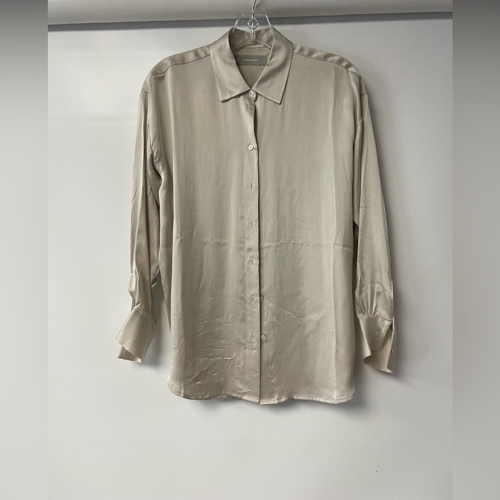 Everlane The Clean Silk Relaxed Shirt / Size 2